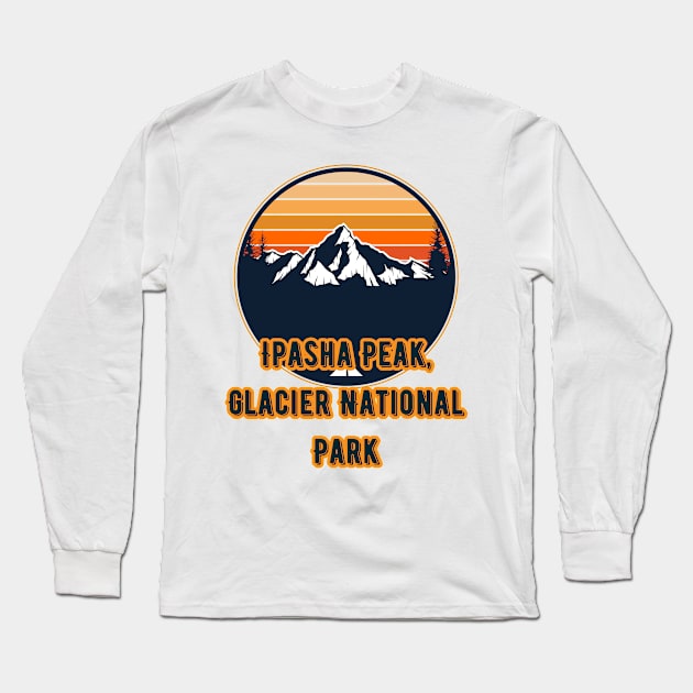 Ipasha Peak, Glacier National Park Long Sleeve T-Shirt by Canada Cities